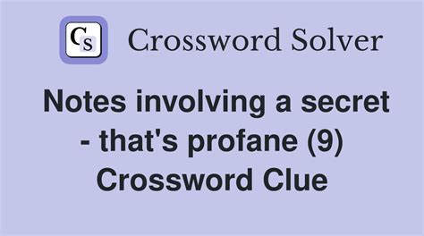 profane crossword clue|PROFANE Crossword Clue & Synonyms